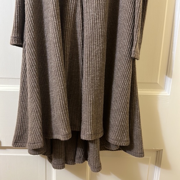 Matty M Cold Shoulder High Low Sweater Dress - Picture 2 of 8